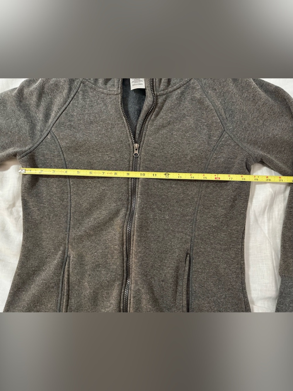 Athletic Works Fleece Lined Zip Up Hoodie Grey - Women’s Size Medium - Picture 8 of 11